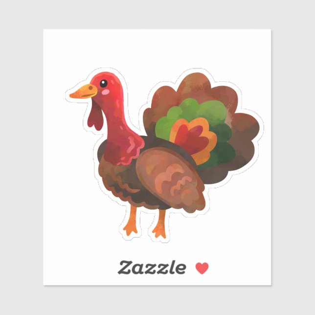 Trendy Thanksgiving Turkey  (Sheet)
