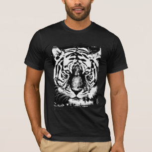Trendy Tiger Head Pop Art Elegant Modern Template T-Shirt