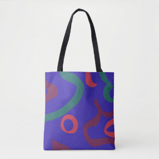 Trendy Tote Bag | Adorn Blue by AdzSpirit