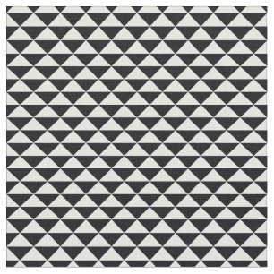 Trendy Triangles Patterned Fabric (Black)