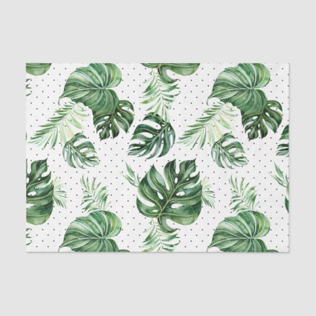 Trendy Tropical Beach Tissue Paper (Front)