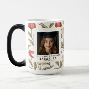 Trendy Tulip Pattern Gift For Her Grad Magic Mug