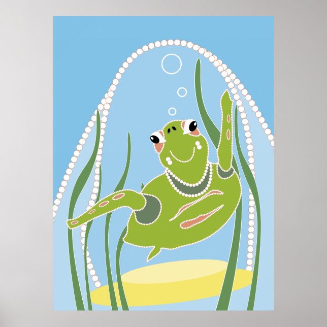 Trendy Turtle Poster (Front)