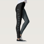 Trendy Two Colours | Name | Black and Gunmetal Leggings<br><div class="desc">Trendy Two Colours | Personalized Name | Black and Gunmetal Leggings</div>