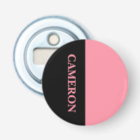 Trendy Two Colours | Name | Black and Salmon Pink