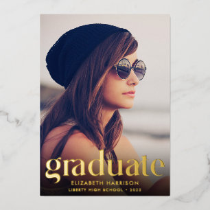 Trendy Type Photo Graduation