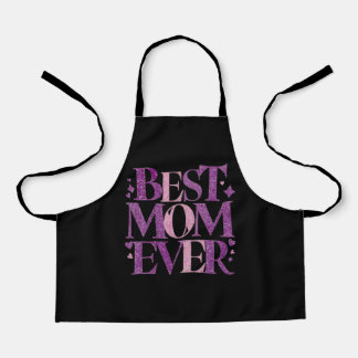 Trendy Typography Best Mom Ever Apron