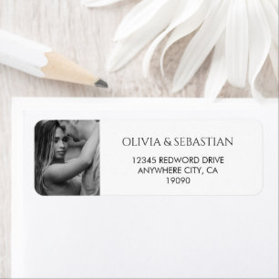 Trendy Typography Text and Photo Black and White