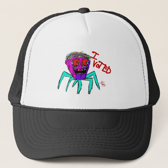 Trendy Ulster County I Voted Meme Trucker Hat (Front)