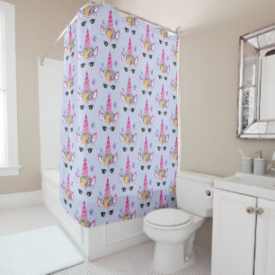 Trendy Unicorn with Floral Crown & Butterflies