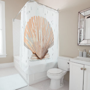 Trendy Unique Beach Scallop Seashell Art
