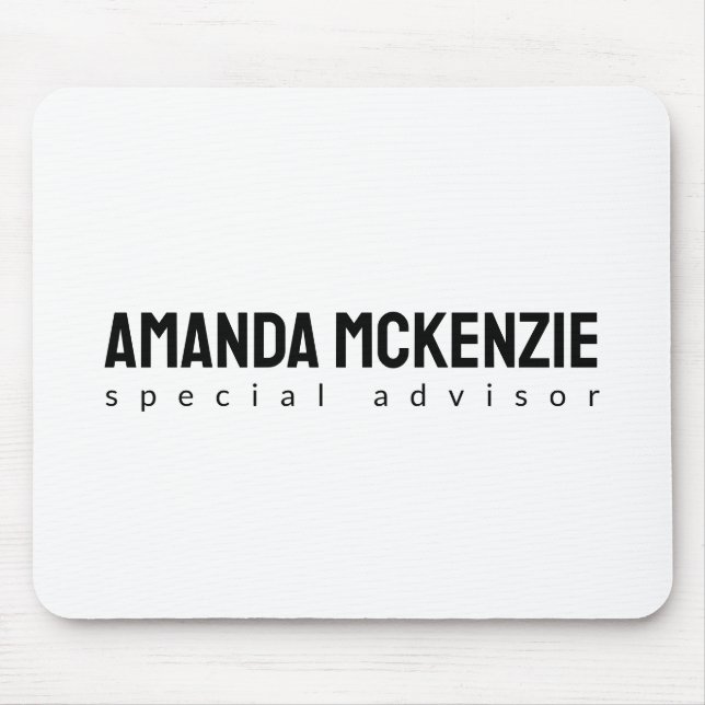 Trendy Unique Creative Minimalist Design Mouse Pad (Front)