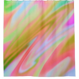 Trendy Unique Pink Blue green abstract waves