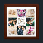 Trendy Unique Wedding Monogrammed Photo Collage Gift Box<br><div class="desc">Girly-Girl-Graphics at Zazzle: Customizable Modern, Trendy, and Unique Elegant Wedding Monogrammed Photo Collage Template on a Simple, yet Beautifully Chic Cool Large Jewellery Box to Personalize with Your Names and Monogram Initial and Font Colour Choices for this Do-It-Yourself, Create-Your-Own Bride and Groom Stylish Keepsake of That Most Special of All...</div>