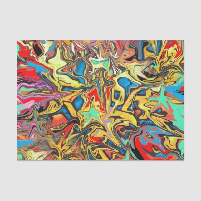 Trendy urban graffiti party  tissue paper (Front)