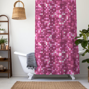 Trendy Valentine Hot Pink Disco Style Square