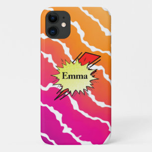 trendy vibrant color comic iPhone 11 case