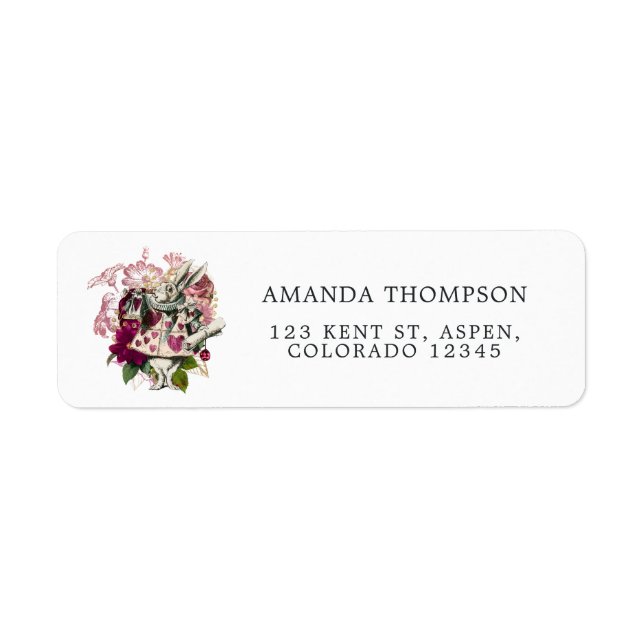 Trendy Vintage Alice In Wonderland Baby Shower (Front)