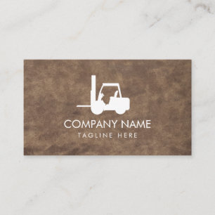 Trendy vintage Forklift, Logisitcs - Professional Business Card