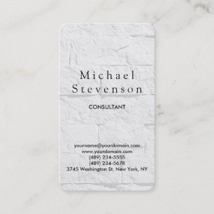 Trendy Wall Brick Rounded Corner Business Card