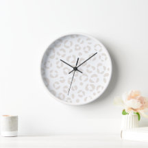 Trendy Wall Clock Leopard