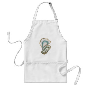 Trendy Watercolor Nautical Oyster Standard Apron