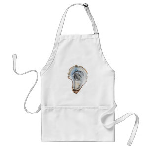 Trendy Watercolor Nautical Oyster Standard Apron