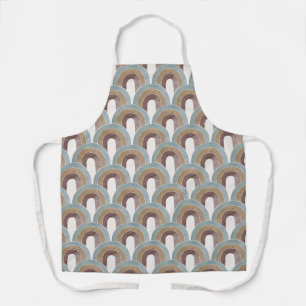 Trendy, Watercolor Rainbows pattern Apron