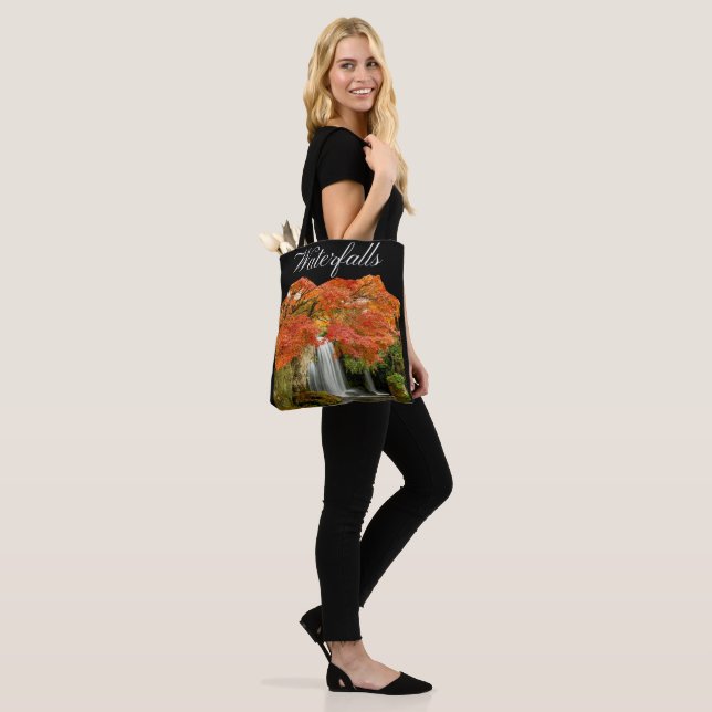 Trendy  Waterfalls In The Mountains Tote Bag (On Model)