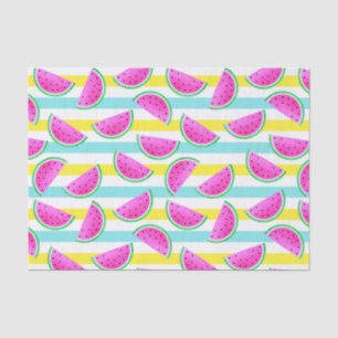 Trendy Watermelons Colourful Pattern Tissue Paper