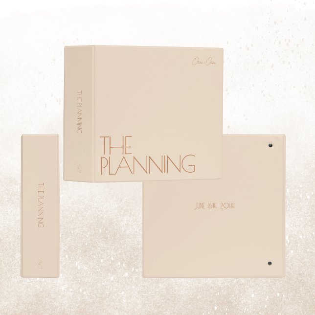 Trendy Wedding Planning Binder | Beige (Creator Uploaded)