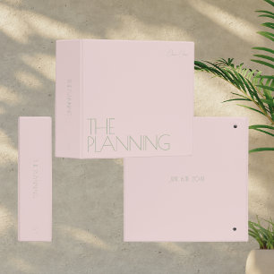 Trendy Wedding Planning Binder Blush Pink