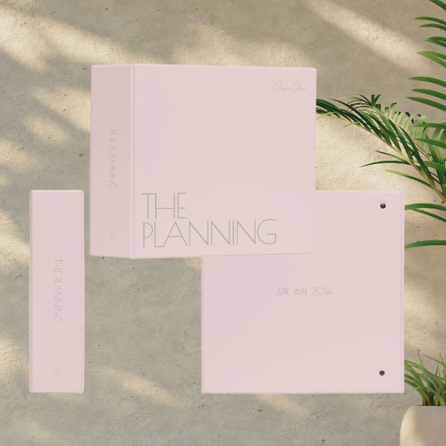 Trendy Wedding Planning Binder | Blush Pink (Creator Uploaded)