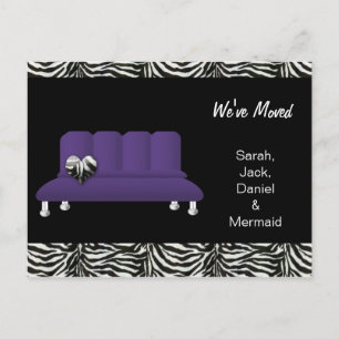 trendy we've moved postcard