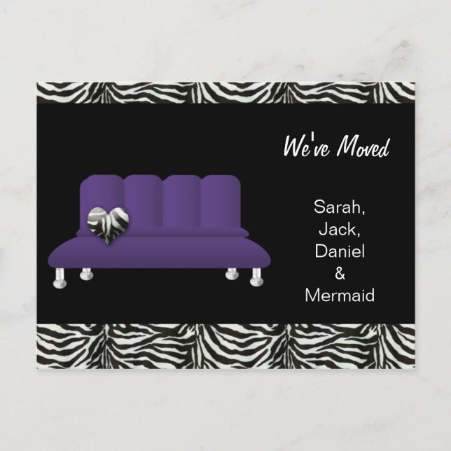 trendy we've moved postcard (Front)