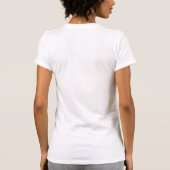 Trendy White Elegant Modern Template Upload T-Shirt (Back)