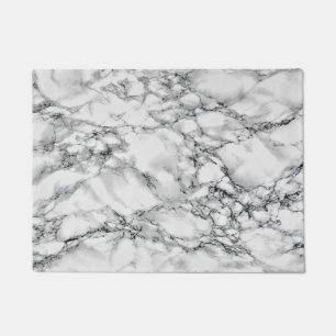 Trendy White Marble Stone Doormat