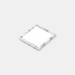 Trendy White Marble Stone - Luxury Post-it Notes