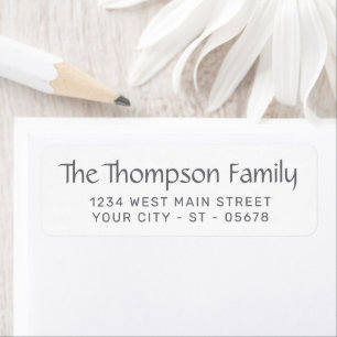 Trendy White Simple Chic Styled Typography Script