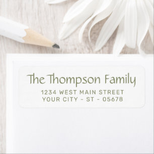 Trendy White Simple Chic Styled Typography Script