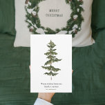 Trendy Winter | Christmas Tree  Holiday Card<br><div class="desc">Trendy Winter | Christmas Tree</div>