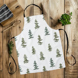 Trendy Winter | Christmas Tree Pattern Apron<br><div class="desc">Trendy Winter | Christmas Tree Pattern</div>