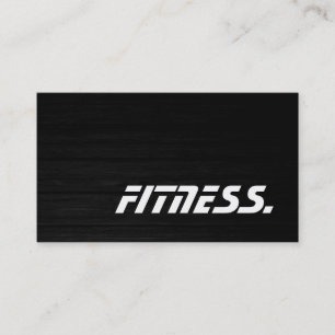 Trendy Wood Trainer Sport Fitness Business Card