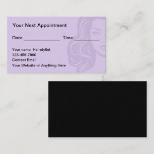 Trendy Yet Simple Appointment Cards Beauty