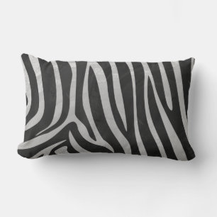 Trendy Zebra Animal Print Pattern created by Imagi Lumbar Pillow