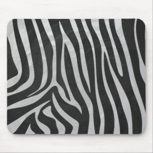 Trendy Zebra Animal Print Pattern created by Imagi Mouse Pad
