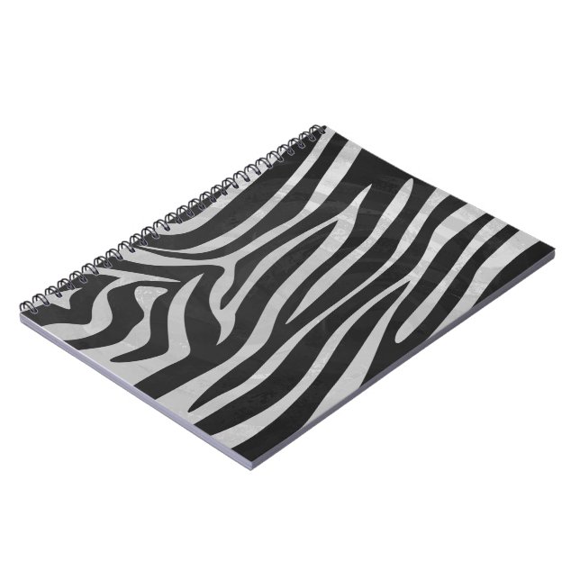 Trendy Zebra Animal Print Pattern created by Imagi Notebook (Left Side)