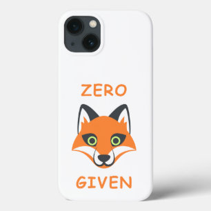 Trendy Zero Fox Given phrase Emoji Cartoon iPhone 13 Case