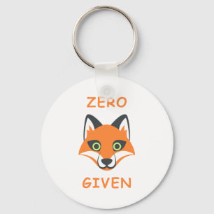 Trendy Zero Fox Given phrase Emoji Cartoon Keychain