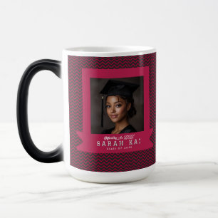 Trendy Zigzag Print Wife Graduation Gift Magic Mug